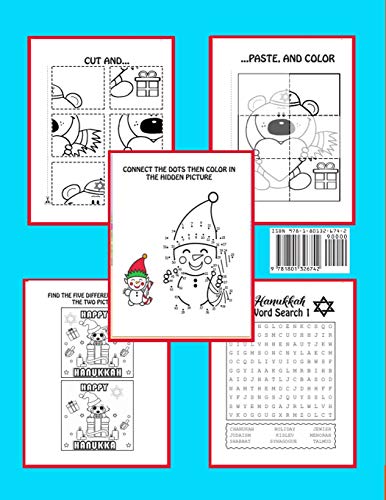 Hanukkah Activity Book for Kids: A Jewish Chanukah Gift for Children, Perfect for the Holiday! A Cre