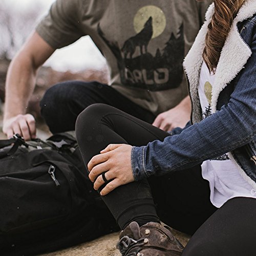 QALO Women's Rubber Silicone Ring, Modern Silicone Rubber Wedding Band, Breathable, Durable Engagement Silicone Ring, Multiple Colors2