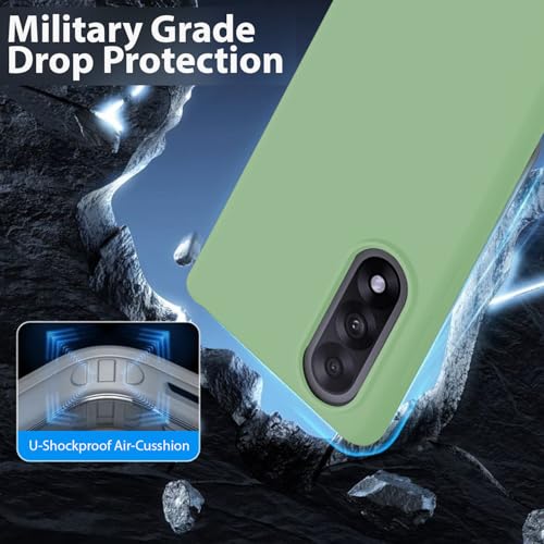 Image of LIRAMARK Liquid Silicone Soft Back Cover Case for OnePlus Nord 5 5G| Soft Micro-Fibre Lining Inside | Camera Protection Bump (Green)