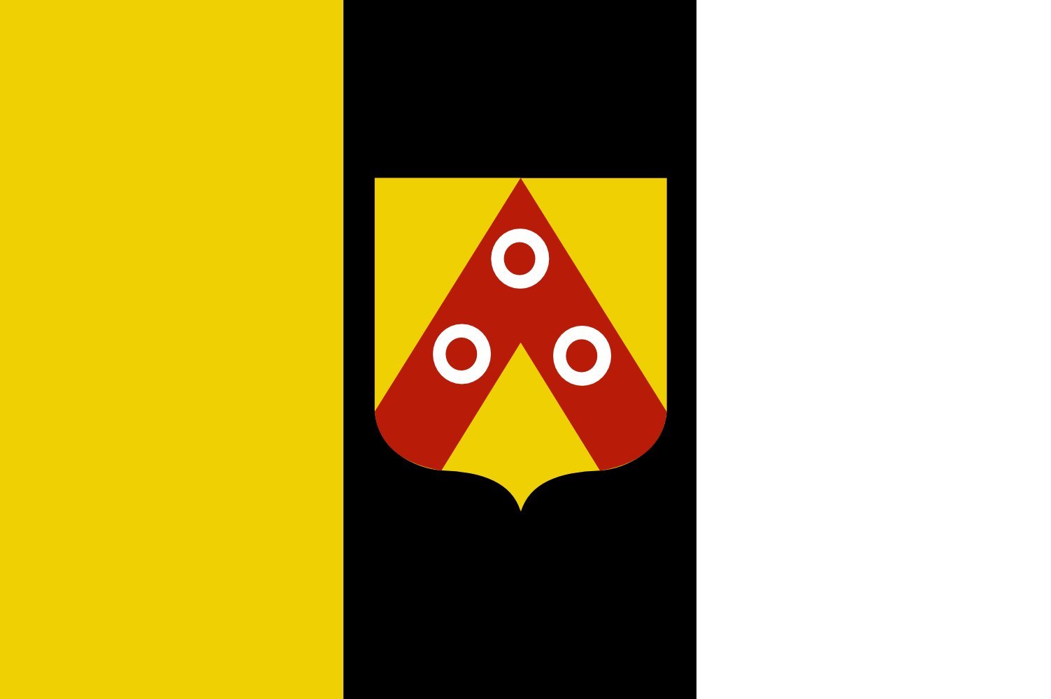 Drapeau Anzegem vlag grand format pour mât horizontal