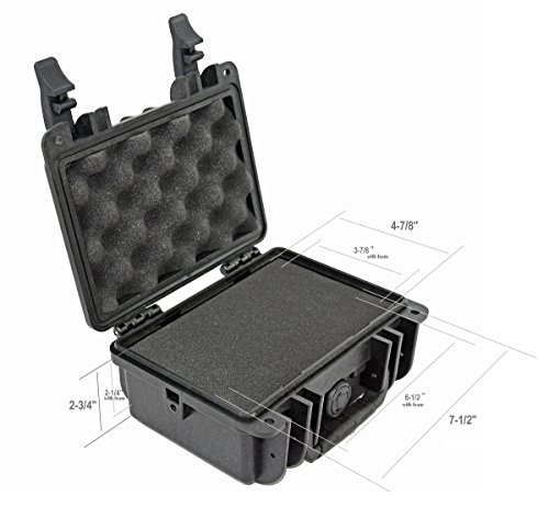 Elephant Concealed Carry/Small Handgun Hard Case E095 For Ruger Lcp Bodyguard 380 2 Lc9 Taurus Pt738 Pt709 Sccy Cpx-2 Keltec And Any Gun Under 6-3/4" Length Or Smaller #TOP7