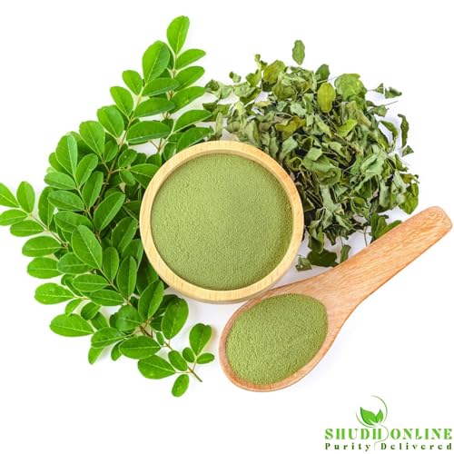 Image of Organic Moringa Powder Superfood (200g) Moringa Leaves Powder for Weight Loss, Eating & Immunity, Height, Kids - Drumstick Juice, Murungai Keerai, Pure Fresh Munagaku Leaf Organic