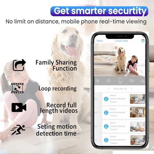 Spy Camera WiFi Hidden Camera,Upgraded 2K Mini Camera,100 Days Standby Battery Life,AI Motion Detection Alerts, Auto Night Vision,Cloud & SD Storage,Real Time Record Surveillance Camera (Black)