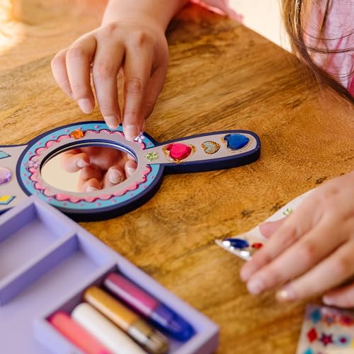 Melissa & Doug Decorate-Your-Own Wooden Princess Mirror Craft Kit - image 6