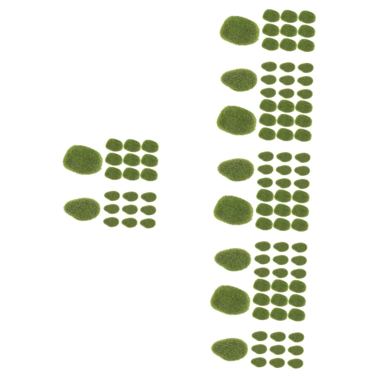 EXCEART 100piezas Piedras De Musgo Simuladas Decorativas para Jardines Imitación De Rocas De Musgo para Paisajismo Accesorios Naturales para Decoración De Bonsáis y Terrarios