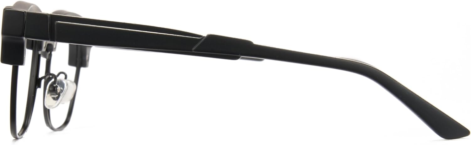 Cyxus Browline Frame Glasses Blue Light Glasses for Men Women UV Protection Lightweight Computer Glasses for Screen（8557T02 Matte Black） - Image 5