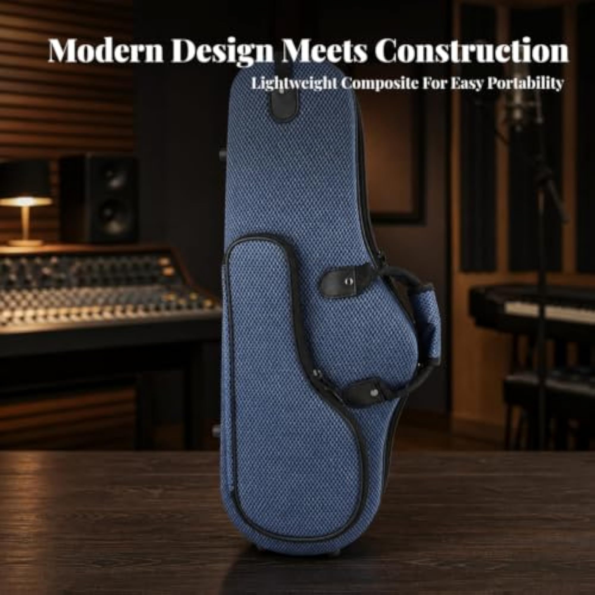 Sturdy Saxophone Case with Backpack Straps