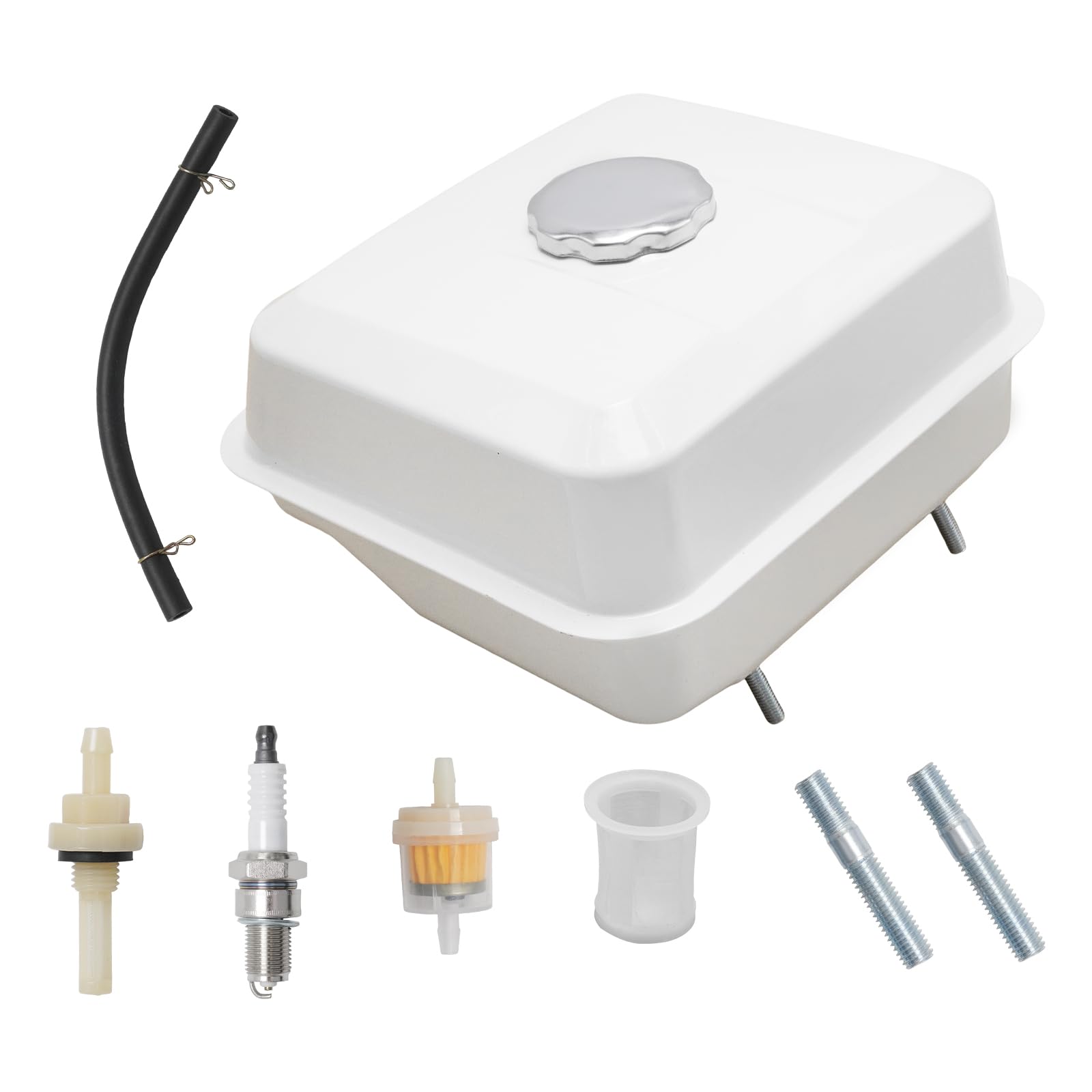 Motor Kraftstofftank-Kit, Ersatz für Honda GX240 GX270 GX340 8PS 9PS 11PS 13PS Motoren, einschließlich Kraftstofftank, Deckel und Filter, ersetzt 17510-ZE2-800ZC