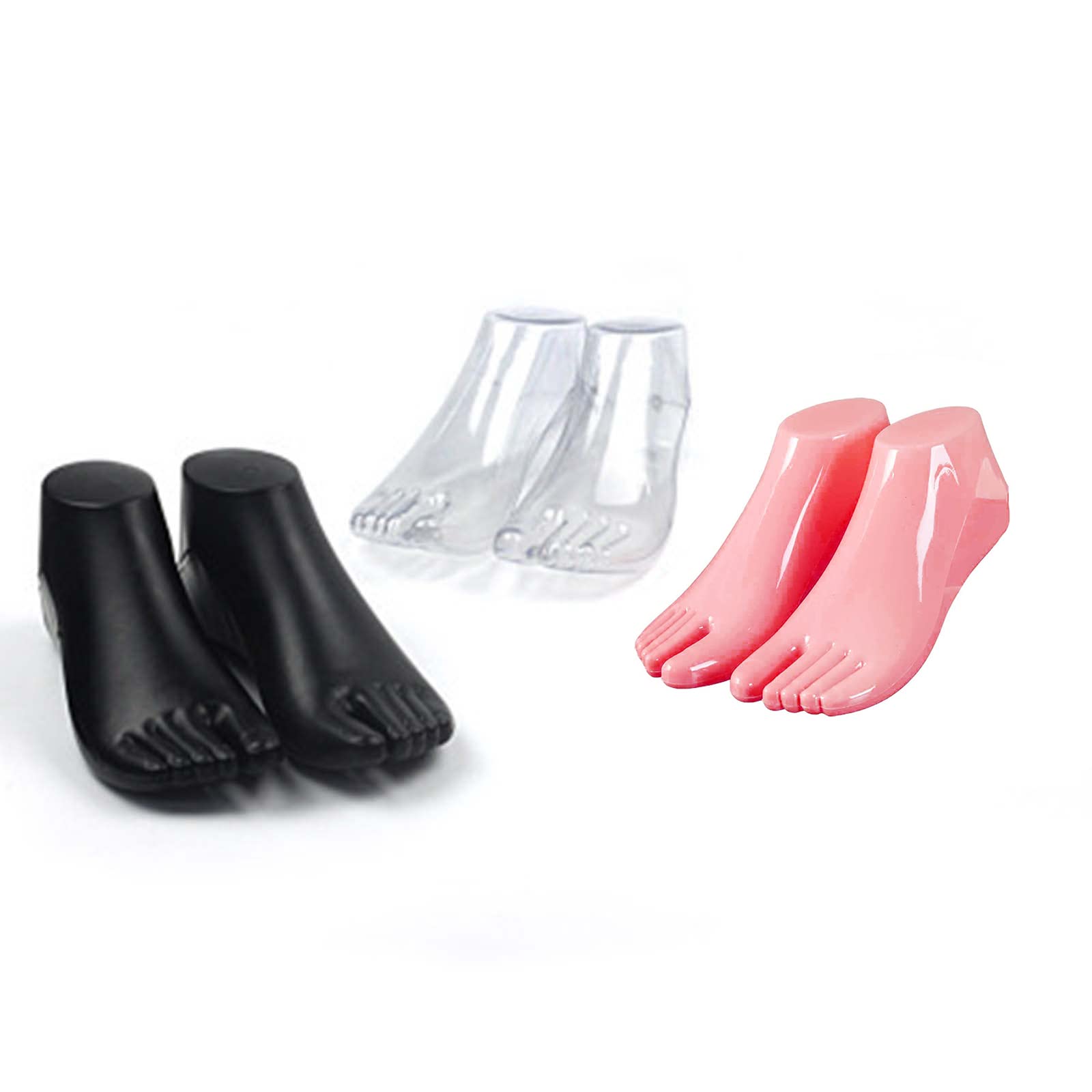 Pieds en plastique pour chaussures chaussettes sandales support de pied mannequin femme présentoir bijoux sandale support de pied