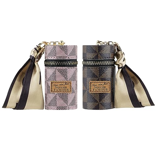 Adorila Lippenstift-Organizer, Leder-Lipgloss-Tasche mit...