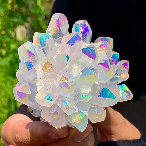 Quartz titanium crystal cluster pour decoration de salon
