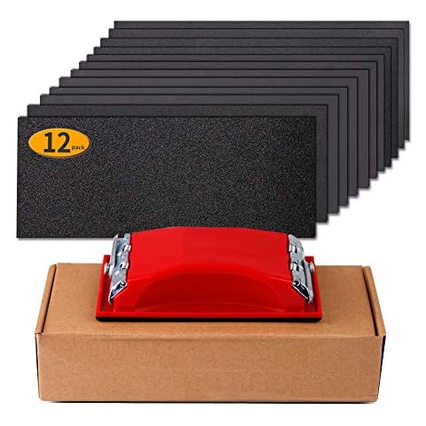 LANNEY Sandpaper 120-2500 Grit with Sanding Block Cover