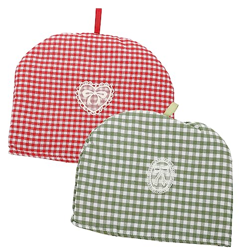 RORPOIR 2pcs Insulated Teapot Cover Washable Decorative Tea Cozy for Kettle Warmer and Keeps Tea Hot Fits Teapots for
