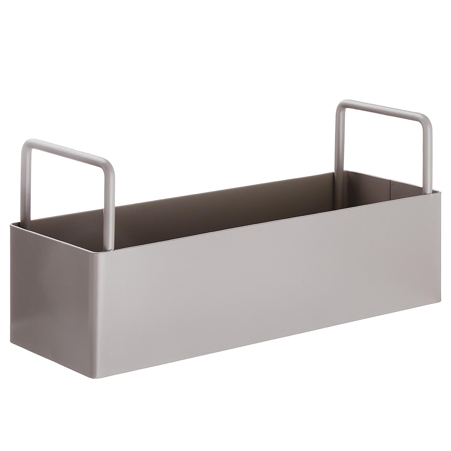 BUTLERS Küchenorganizer mit Griffen L25 x B9 x H12 cm aus Metall -SIDELINE- Behälter zur Aufbewahrung und Organisation von Utensilien, Geschirr, Gewürzen, Vorratsdosen, Pflanztöpfen