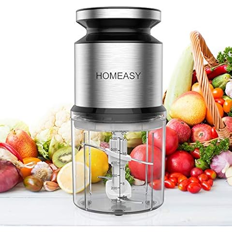 Homeasy Mini Meat Grinder with 4 Blades Cover