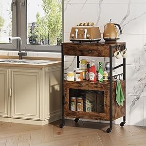   Homeiju-Kitchen-Island-Cart-Kitchen-Storage-Cart-with-Drawer-Microwaves-Stand-Coffee-Cart-Rolling-Kitchen-Cabinet-Cart-with-Hooks-for-Kitchen-Dining-Room