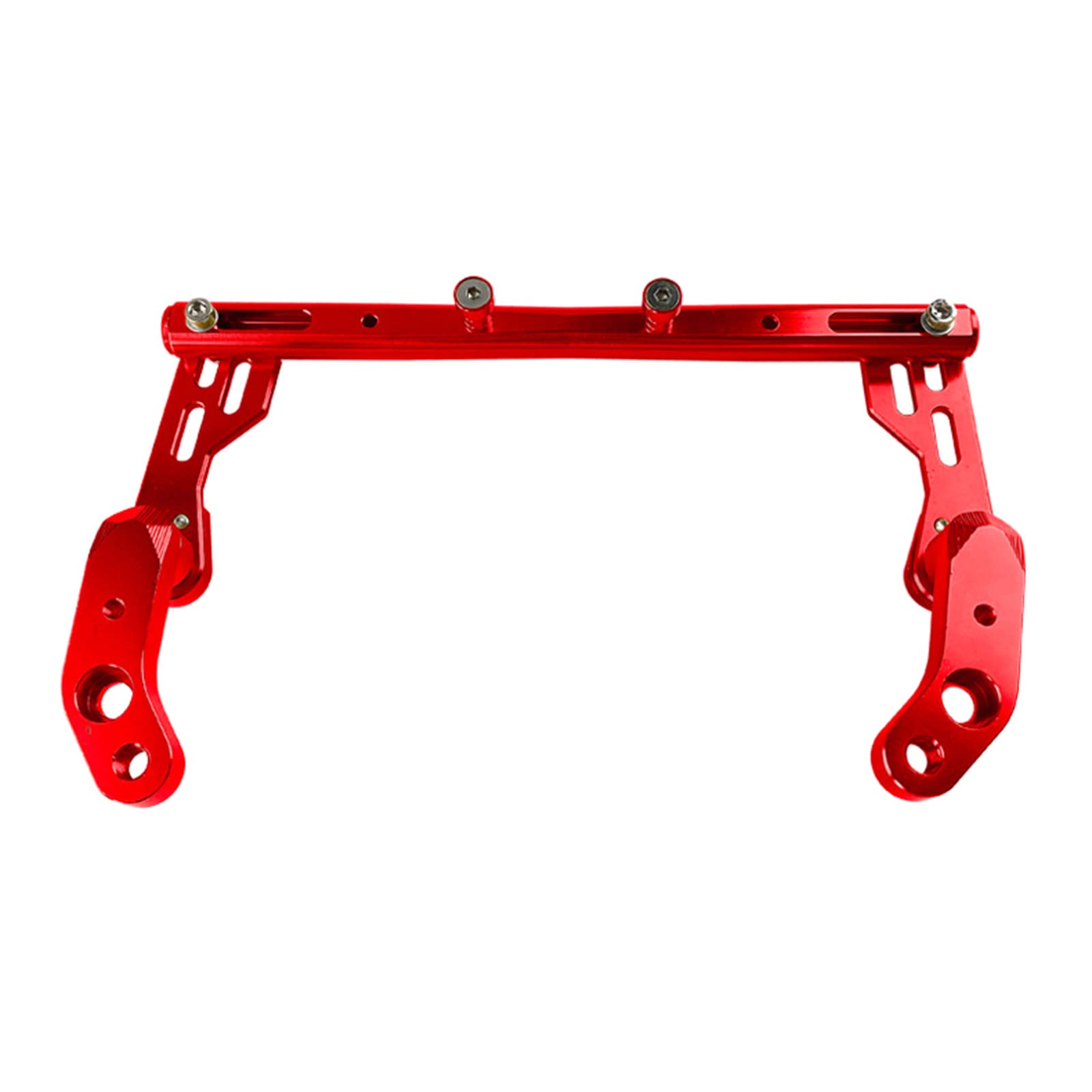 Guidon de moto multifonction 22 mm Rouge