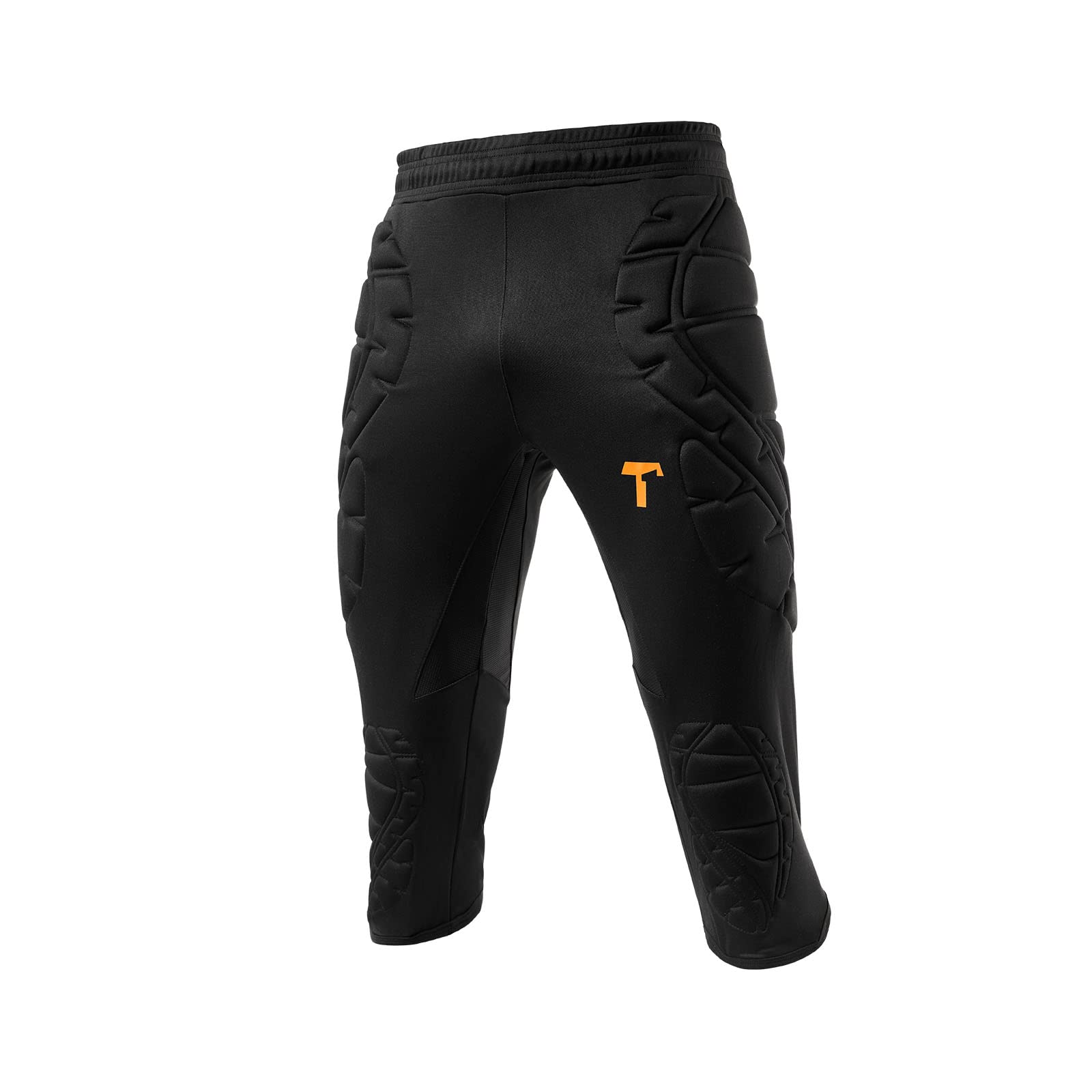T1TAN 3/4 Torwarthose schwarz 100% Polyester gepolstert