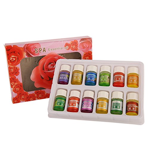 KISSION 12 Stk ätherisches Öl-Set, ideale ätherische Öle für Massage, Diffusoren, Luftbefeuchter und perfekte Geschenke (12St)