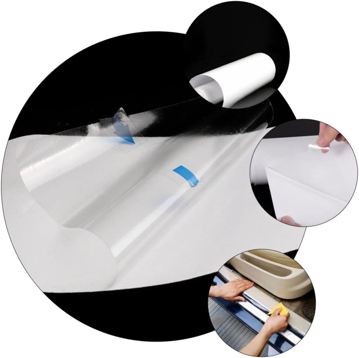 1pc Vehicle Protective Film Cover Auto Scratching Sticker for Car Body Material Easy to Clean for Paint Protection