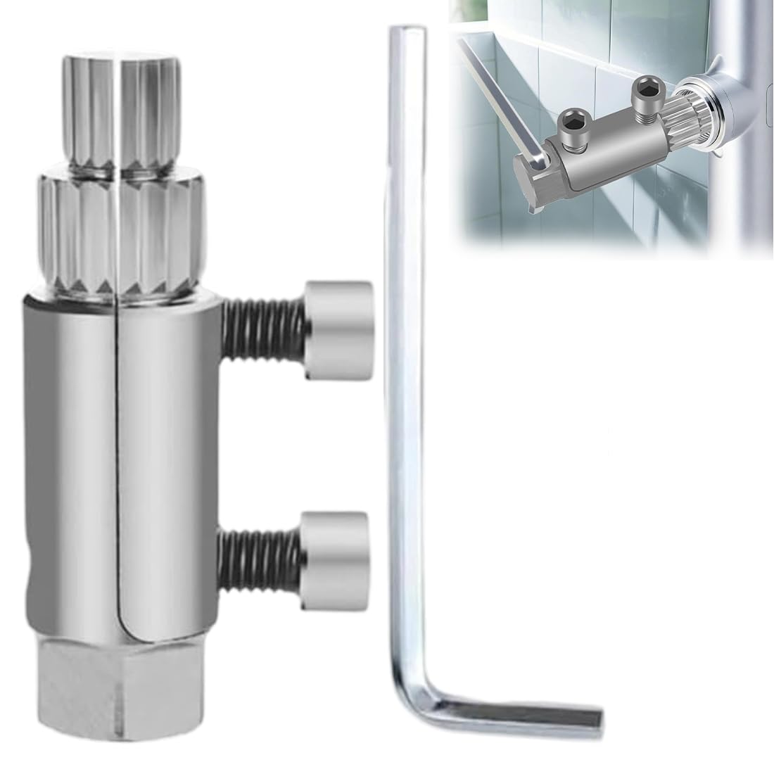 EIHI 1 Set Estrattore per Tubi Rotti, Estrattore Viti Danneggiate, Set di Strumenti Rimozione Della Filettatura del Tubo Rubinetto Facile da Rimuovere con Chiave per Bulloni Nipplo Rubinetti Rotti
