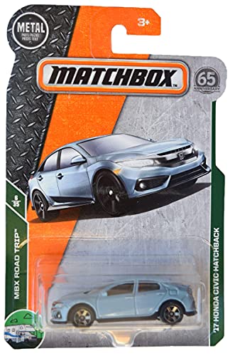 Matchbox 17 Hon-da Civic Hatchback Azul Pizarra miniatura 1