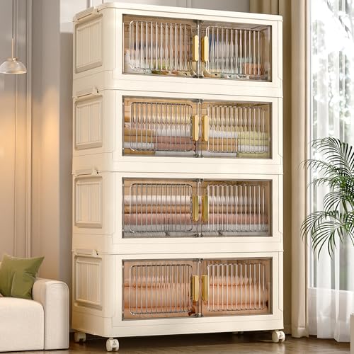 Image of REXERA ๐ ๐๐๐๐๐ Plastic Wardrobe for Clothes > Versatile Plastic Cupboard for Storage Organizer & Organisers Storage Box for Ideal for Neat and Tidy Storage Solutions Almirah for Clothes - White