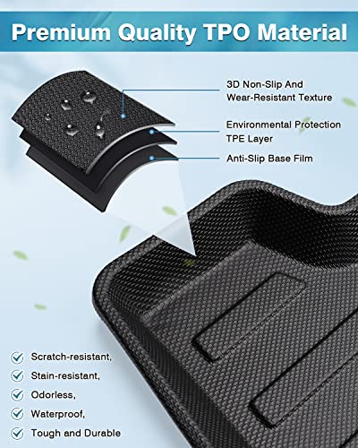 Image of Mixsuper Custom Fit Cargo Liner for 2019-2025 Cadillac XT4 All Weather Trunk Liner Rear Cargo Mat Anti-Slip Durable Black