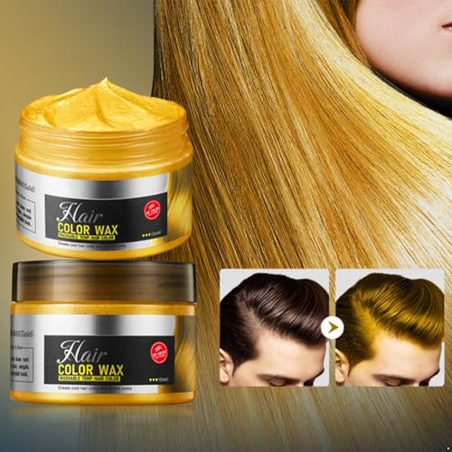 Cera para Cabello Mufeng Color Dorado 1 Unidad miniatura 2