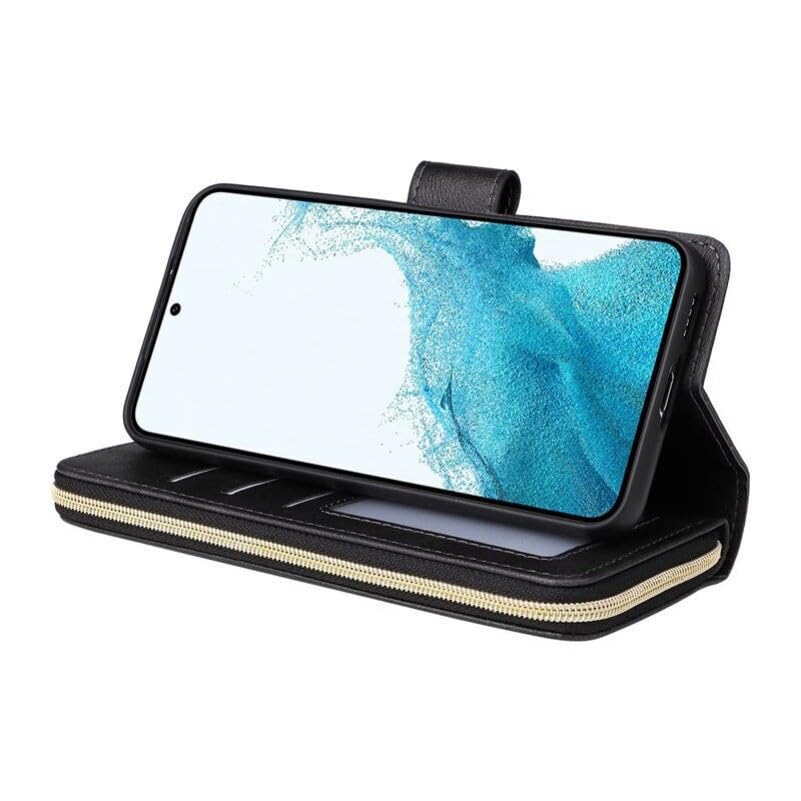 Étui compatible avec Samsung Galaxy S8 Plus portefeuille en cuir rose - 5