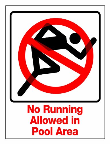 Hydrotools Hydro Tools 8993 No Running Pool Sign