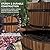 Aoxun 3-Tier Outdoor Water Fountain, Wood Barrel Cascading with Electric Decorative Hand Pump, Rustic Waterfall Fountain for Garden, Backyard, Patio, Porch, Yard