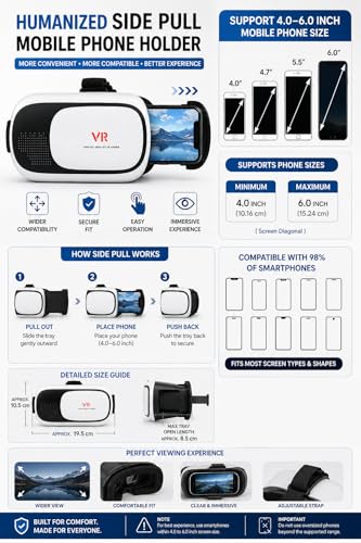 Image of Universal VR Headset for Smartphones | 360 Immersive Virtual Reality