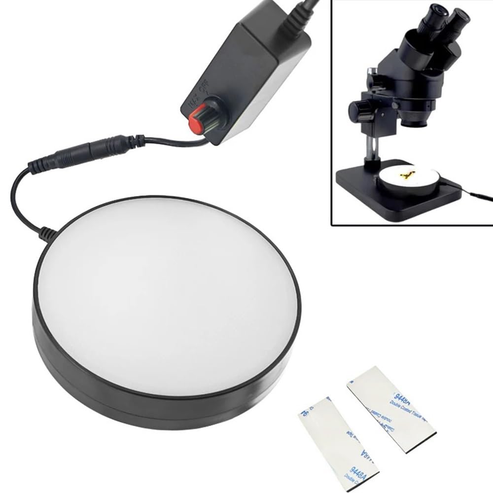Accessori per microscopio da laboratorio 130mm regolabile 63 LED retroilluminazione anello inferiore luce illuminatore lampada industria stereo microscopio fotocamera lente di ingrandimento 110-240V A