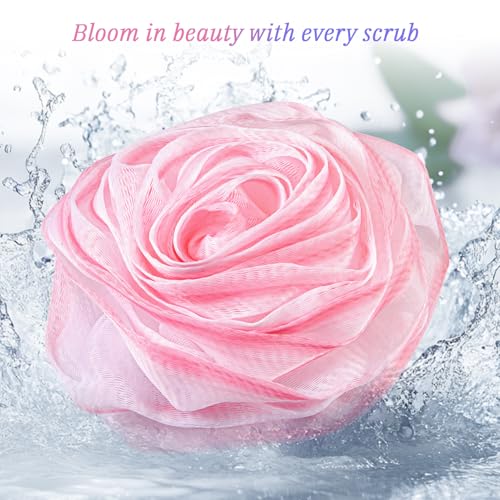 LAYUKI Esponja De Banho, Esponja De Banho, Esponja De Lavagem Corporal, Esponja De Bucha Em Forma De