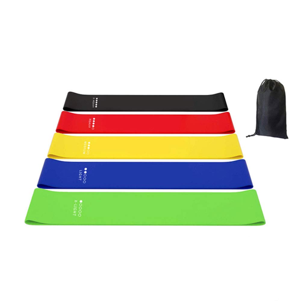 4-Level Elastic Resistance Band Set - Natural Latex Loops For Strength Training, Yoga & Fitness - View #11