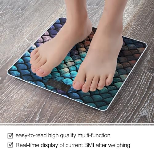 Báscula digital para baño con diseño 3D de escamas de dragón miniatura 5