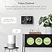 Smart Thermostat for Home, WiFi Programmable Digital Thermostat, Energy Saving, C-Wire Adapter Included, DIY Install, Black.