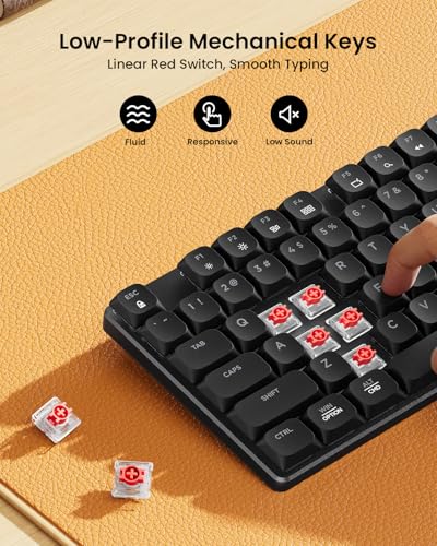 Image of ProtoArc KM310 Wireless Mechanical Keyboard and Mouse, No Backlight