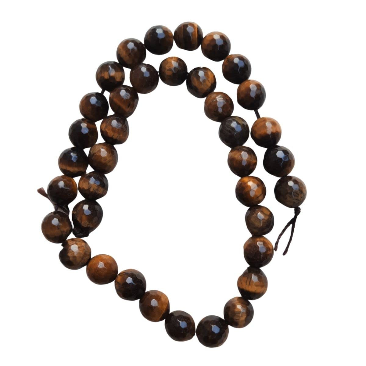 Maitri Export Natural Tiger Eye Faceted Crystal - Stone/Beads/Gemstone 10mm Round Loose Beads in String for Making Necklace/Jewelry/Bracelet/Mala (Tiger Eye Faceted) (B09WKGVDM7) Amazon Price History, Amazon Price Tracker