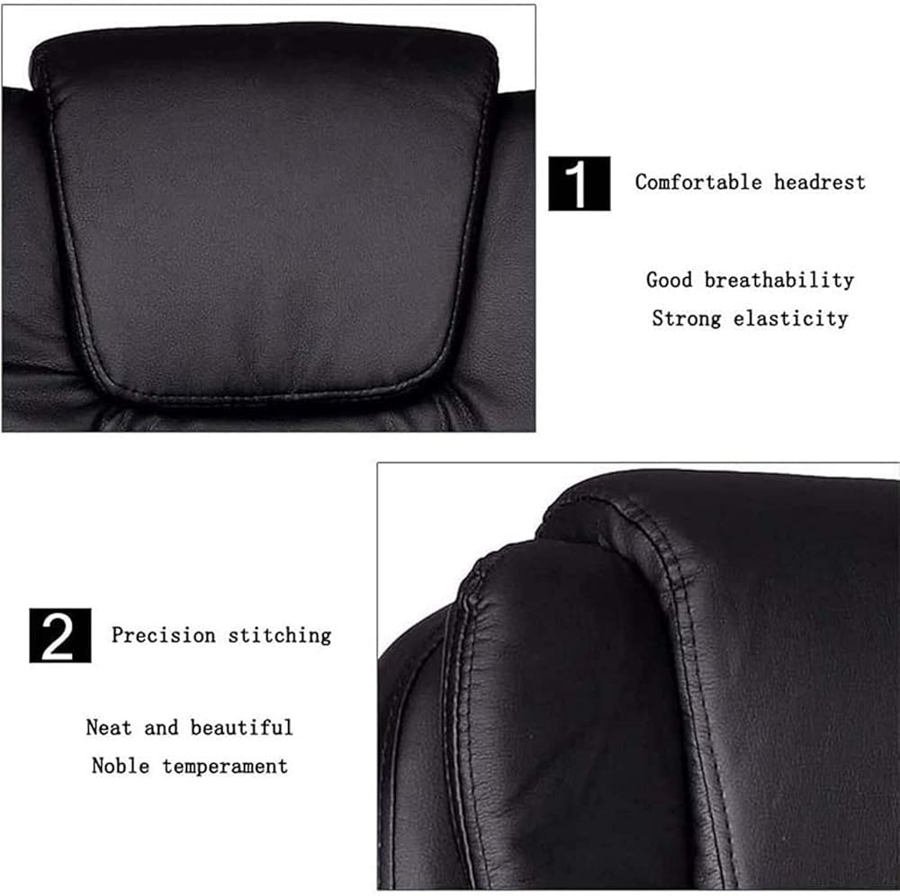 Sedia da Ufficio Direzionale per Persone Robuste E Alte, con Schienale Alto in Pelle, Design Gaming, Altezza Regolabile E Spessa Imbottitura, Ideale per Postazioni D