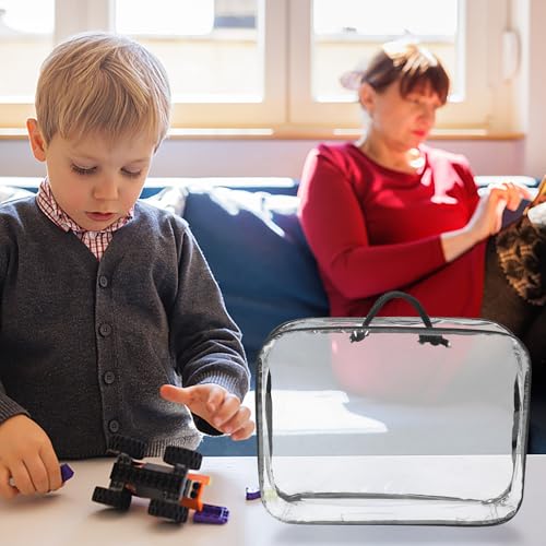 Bolsa juguetes transparente PVC GANAZONO de gran capacidad con asas 6