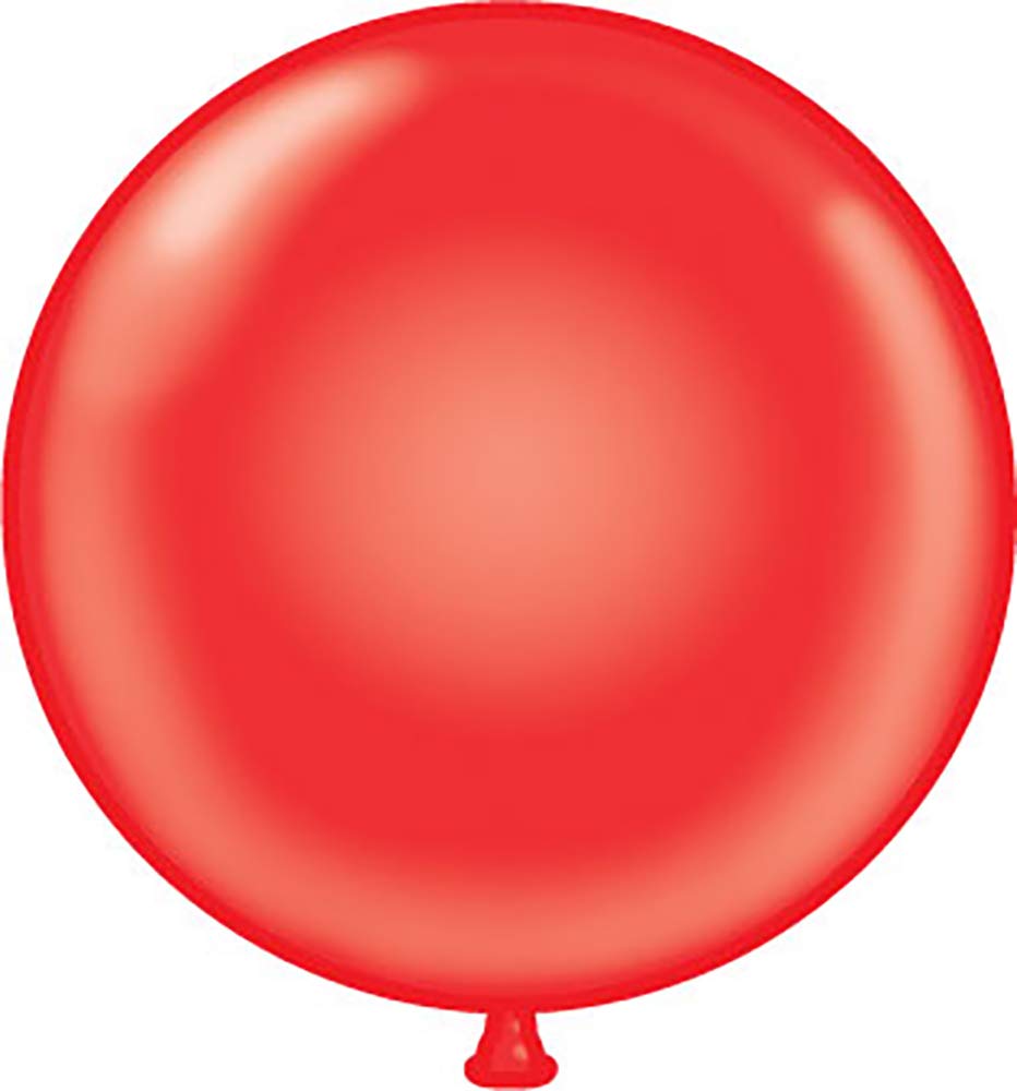 Maple City Rubber Tuftex Balloon, 17", Red