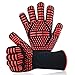 Produktbild Herefun Grillhandschuhe,BBQ Handschuhe Ofenhandschuhe BBQ Kochenhandschuhe Backhandschuhe Hitzefeste bis zu 932°F/500°C 1 Paar rutschfeste Handschuhe für BBQ,Backen, Hausarbeit und Schweißen