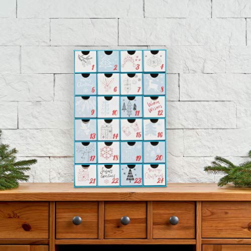 51Vm1CfldLL Relaxdays Calendrier de l'Avent DIY 24 boites vides Cubes à remplir soi-même Noël, enfant adulte