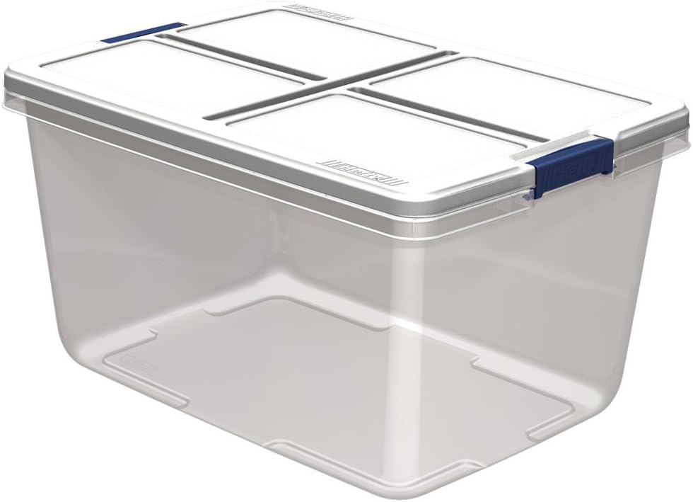 Hefty Storage Container (Set of 6), 66 quart, Clear