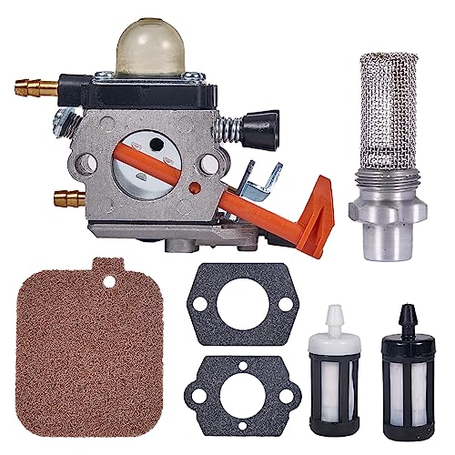 Mikatesi BG50 Carburetor for STIHL BG45 BG46 BG50 BG55 BG65 BG85 SH55 SH85 Leaf Blower Replace 4229 120 0650 with Stub Spark Arrestor Air Filter Tune Up Kit