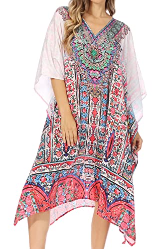 Robe de plage légère Sakkas Miui imprimée pour vos sorties d'été