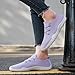 RJYWGS Barefoot Shoes Women Fashion Sneakers Tennis Gym Non Slip Running Walking Zero Drop Lightweight Breathable Workout Shoes Lightpurple Size 8