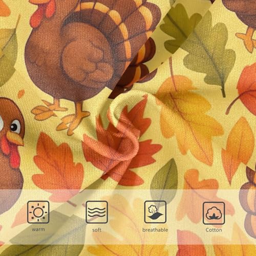 Joisal Cute Turkeys Autumn Leaves Orange Toddler Underwear Floral 2t Cotton Girl Panties Cute Fun Underpants Briefs3